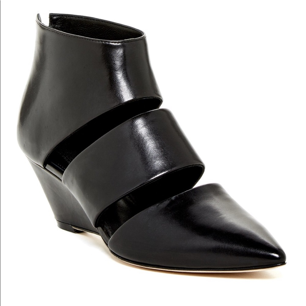 Sigerson Morrison Belle Wagner Cutout wedge bootie